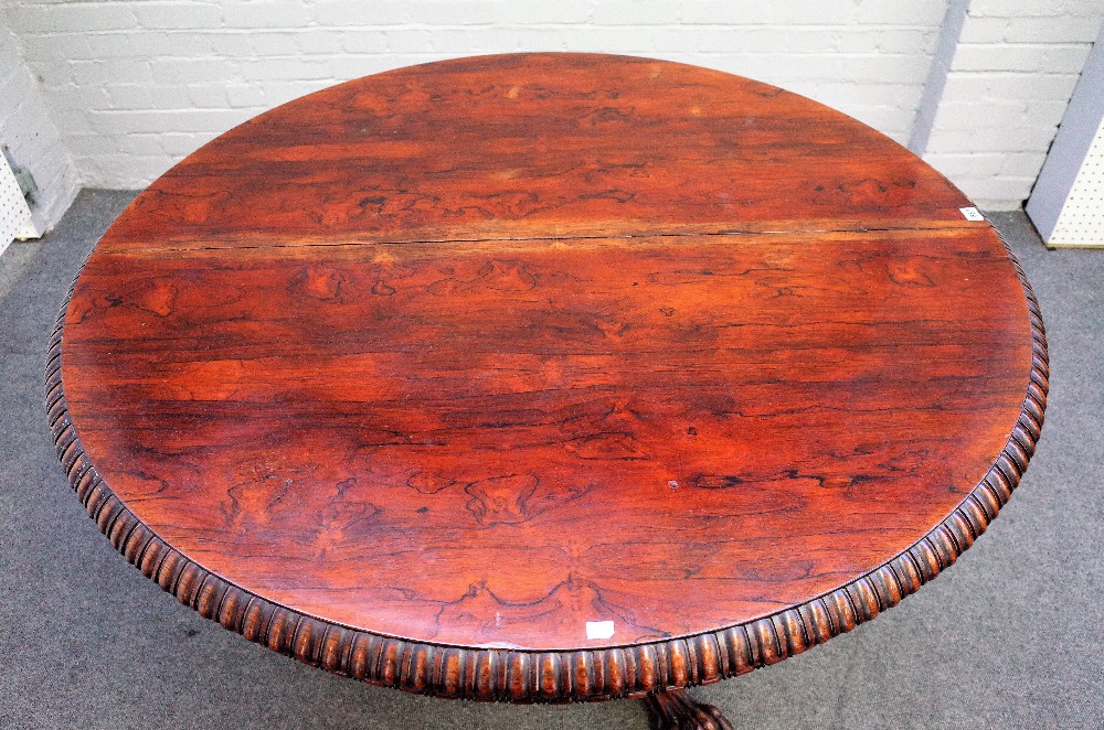 A late Regency rosewood centre table, - Image 2 of 4