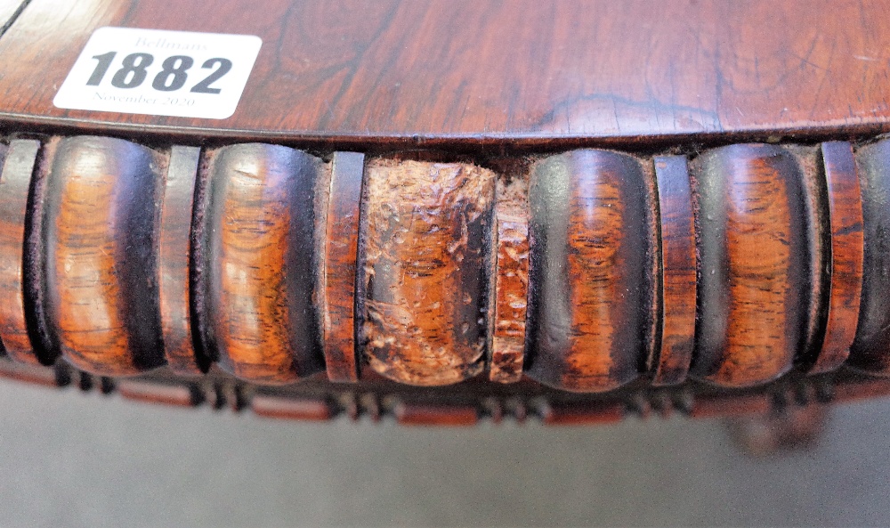 A late Regency rosewood centre table, - Image 4 of 4