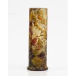 A Muller Croismare `fluogravure' cameo cylindrical glass vase, early 20th century,