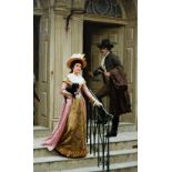 Edmund Blair Leighton (British, 1852-1922), My Next Door Neighbour,