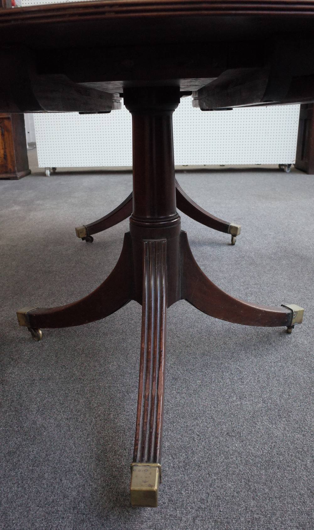 A George III mahogany oval extending dining table, - Image 2 of 2