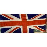 A large early 20th century Union Jack flag, 225cm x 450cm.