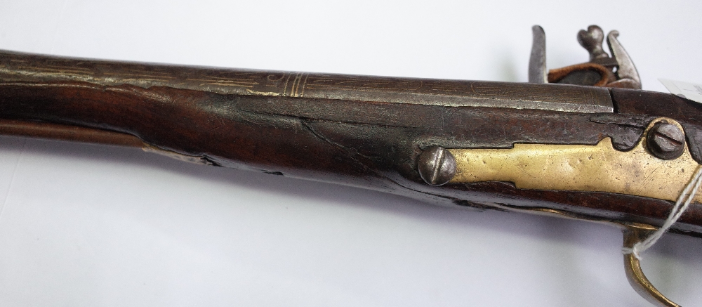 A 19th century Near Eastern flintlock blunderbuss pistol, possibly Turkish, - Bild 11 aus 18