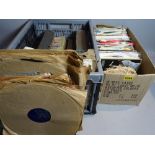 A large quantity of early 20th century records including 45's.