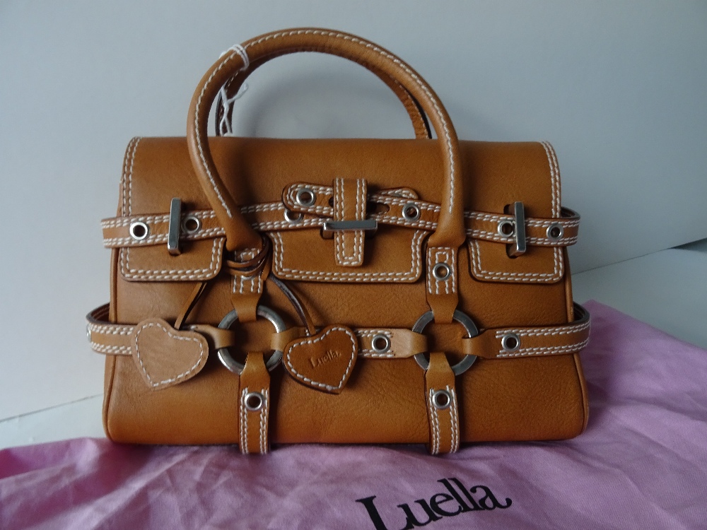 A Luella 'Giselle' tan leather handbag, with twin leather loop handles and strap decoration, - Image 3 of 10