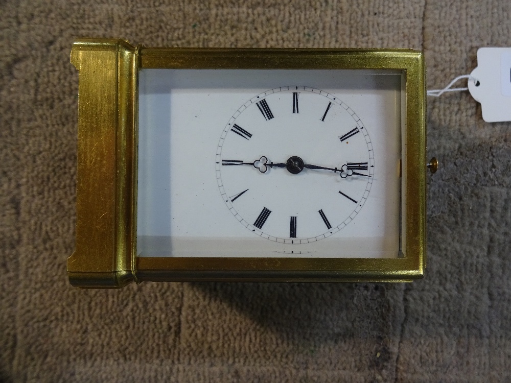 A French gilt brass one-piece case carriage clock By Grohé, Paris, - Image 6 of 18