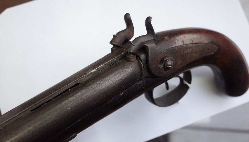 A 19th century Near Eastern flintlock blunderbuss pistol, possibly Turkish, - Bild 18 aus 18