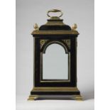 A gilt brass-mounted inverted bell-top bracket clock case In the George III style Incorporating