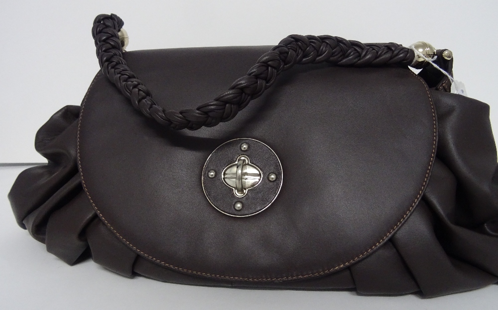 An Aspinal of London lady's soft brown leather softly pleated shoulder bag, - Image 3 of 11