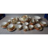 A 19th century Royal Worcester Chamberlain porcelain tea service, (qty).