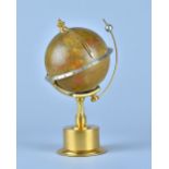 A French giltmetal Desk Globe timepiece 'The Empire Clock',