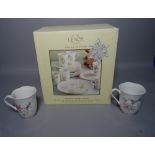 Lenox, Butterfly meadow, an eighteen piece tea set, boxed.