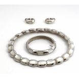 A Mauboussin, Paris white gold and mother of pearl collar necklace,