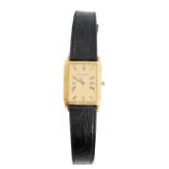 A Vacheron & Constantin, Geneve gold rectangular cased gentleman's wristwatch,