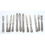 Silver flatware,