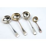 Silver, comprising; a pair of George III Old English pattern sauce ladles London 1794,