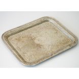 A German rectangular tray, engraved with a shield within an oval surround to the centre,