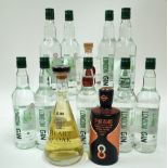 Box 10 - Gin Tesco London Dry Gin (9 Bottles) Heart of Oak Rested Dry Gin Sha Cheng Shuang Ling
