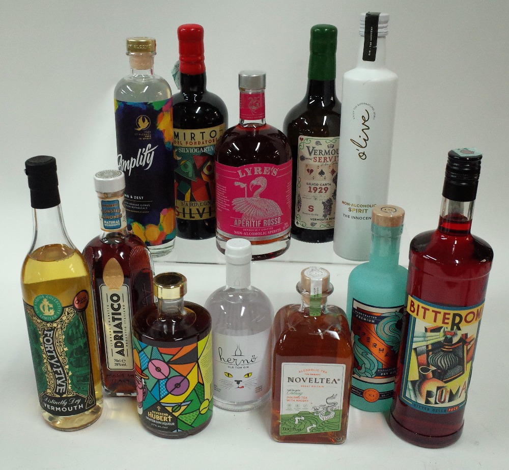 Box 49 - Mixed Spirits Reverend Hubert Winter Gin Liqueur Noveltea Alcoholic Tea Adriatico