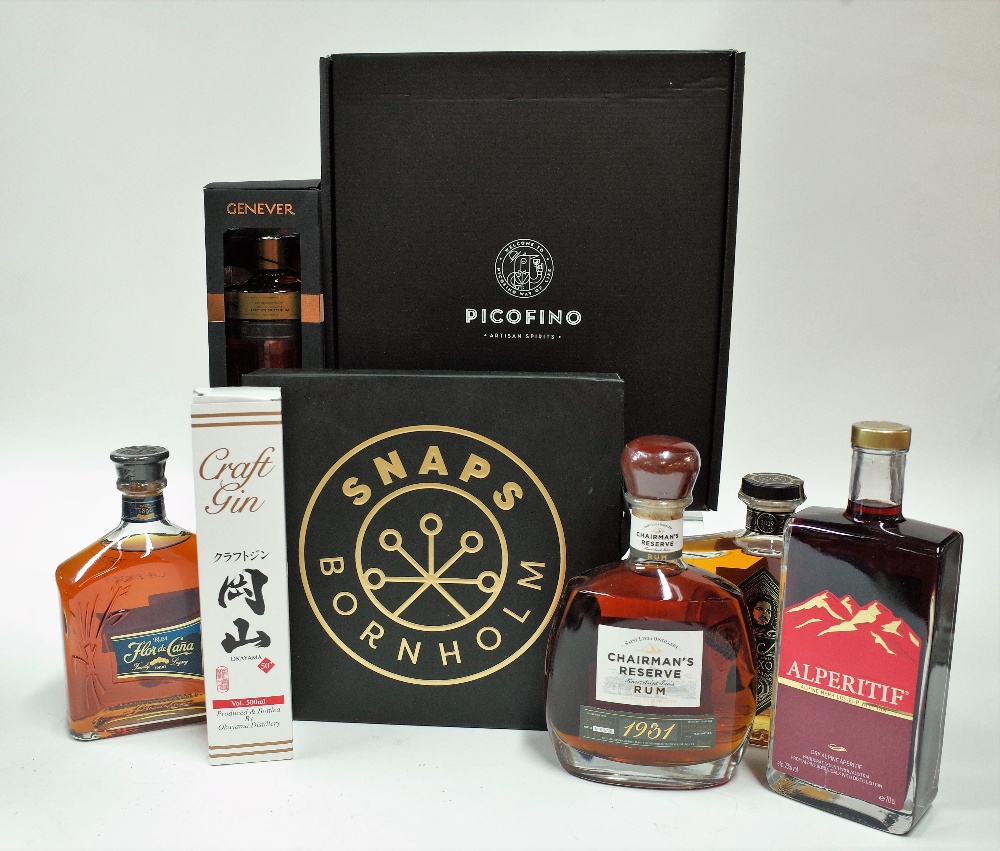 Box 9 - Mixed Spirits Picofino Artisan Gin Fusion Vermouth (3 Bottle Presentation Case) Bornholm