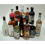 Box 50 - Mixed Spirits Tesco Rum Liqueur Co-op Grapefruit Gin Liqueur Black Mountain No.