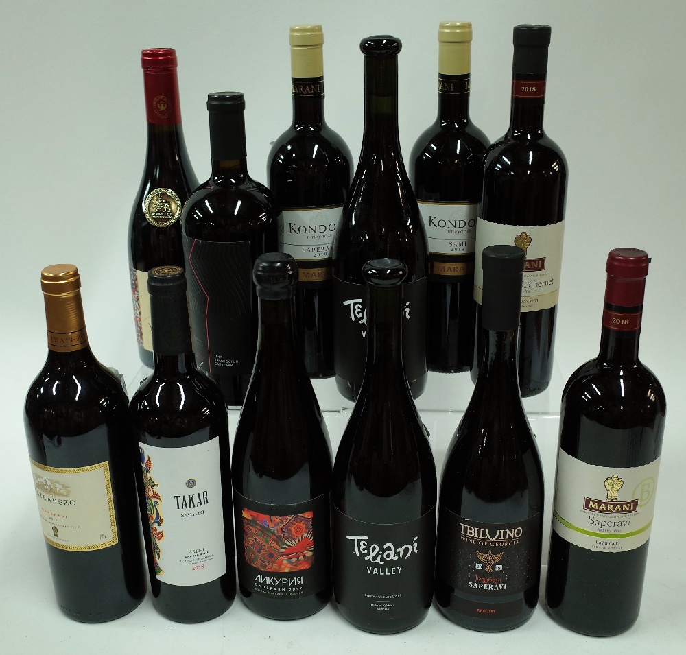 Box 82 - Georgian and Armenian Red Wine Marani Bio Saperavi 2018 Tbilvino Saperavi 2019 Winery