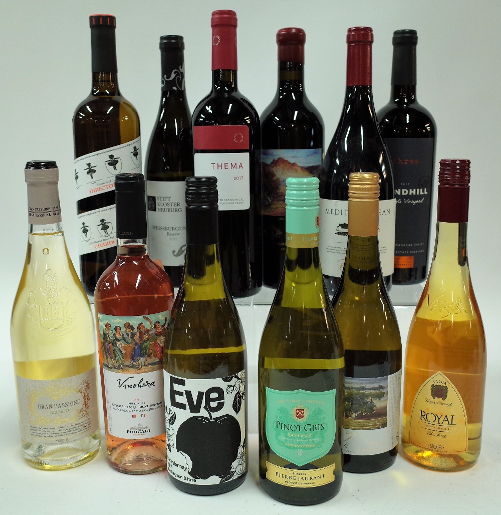 Box 92 - Wine Gran Passione Bianco 2019 Vino Hora Rosé 2019 Eve Washington State Chardonnay