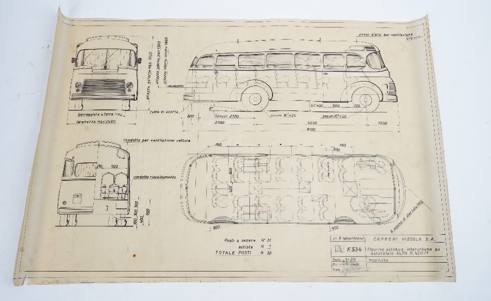 CAPRONI VIZZOLA - An extensive archive relating to Italian transport company Caproni, - Image 2 of 9