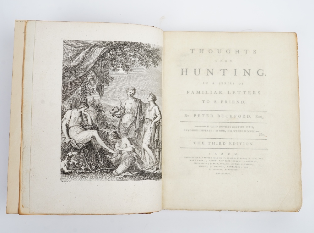 BECKFORD, Peter (1740-1811). Thoughts upon Hunting. In a Series of Familiar Letters to a Friend ... - Image 2 of 2