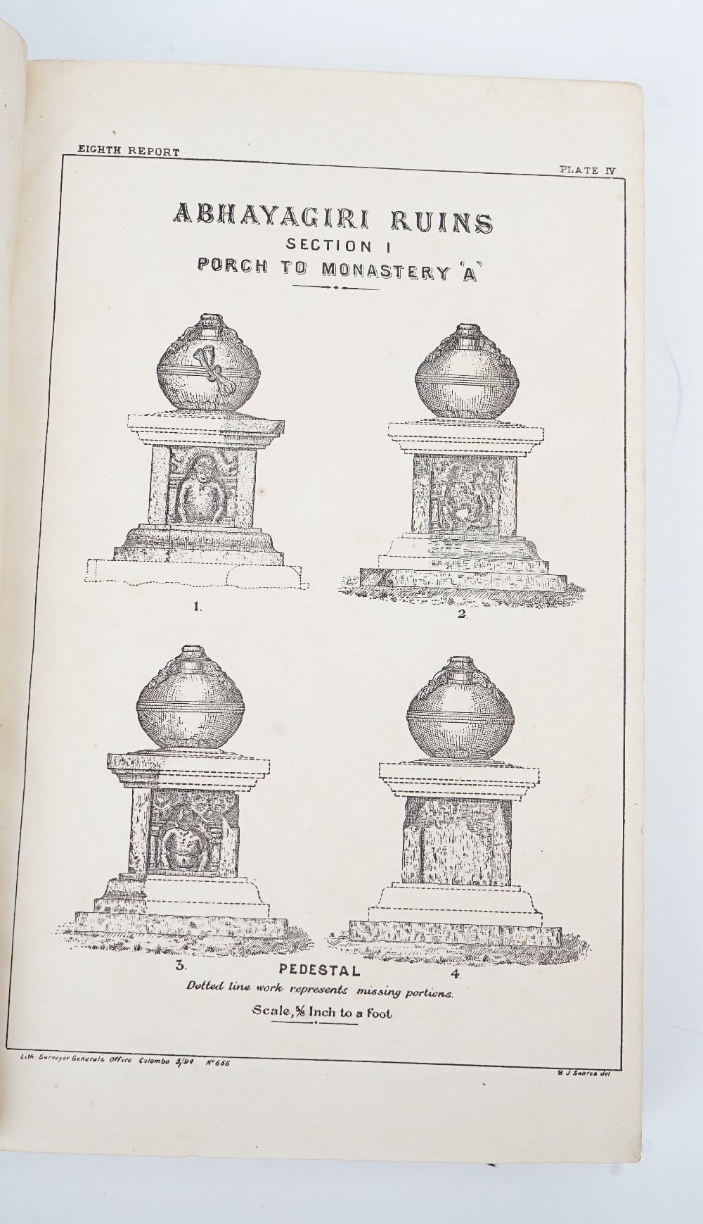 CEYLON - Ceylon. Archaeological Survey of Ceylon. Plans and Plates for Annual Report, 1892[-93-94] . - Image 4 of 7