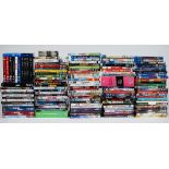 A large collection of DVD's including Blu-ray, mostly children's, Lucky Voice party box,