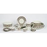 A Limoges J L Coquet tea and dinner service, essentially for eight persons,