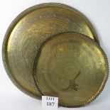 A heavy quality vintage Indian brass cha