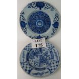 Two 18th century Delft plates, typical b