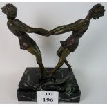 A French Art Deco bronze sculpture by An