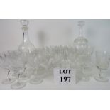 Glassware to include a Waterford tazza,