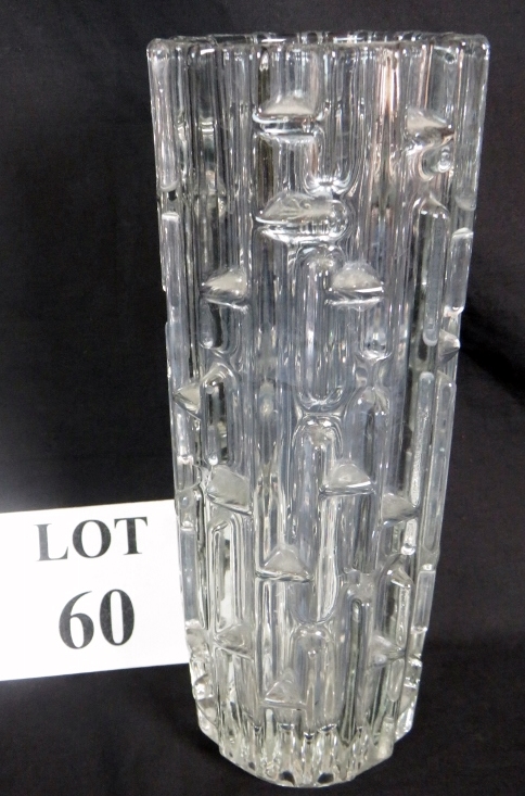 Whitefriars glass style vase,