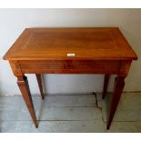 A 19th century satinwood side table with