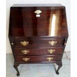 A 1920's mahogany small Queen Anne style