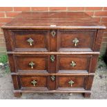 A small 17th century Jacobean oak chest