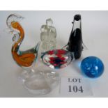 A selection of hand crafted paperweights