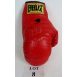 An Everlast boxing glove signed by Charl