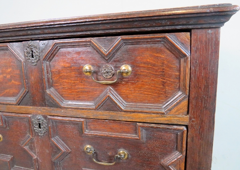 A super 19th century pine dresser with open plate rack with boarded back, - Image 2 of 2