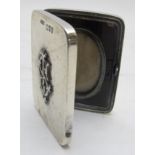 A small silver double travelling photogr