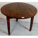 A fine 18th century oak cricket table, w