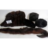 Vintage Furs: comprising a cape, two fur
