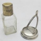 A silver 'wish bone' menu holder, Birmin