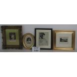 Four decorative antique and vintage prin