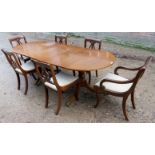 A 20th century Regency style mahogany di