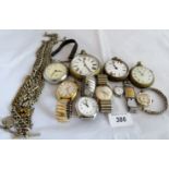 3 vintage Incabloc mens watches,